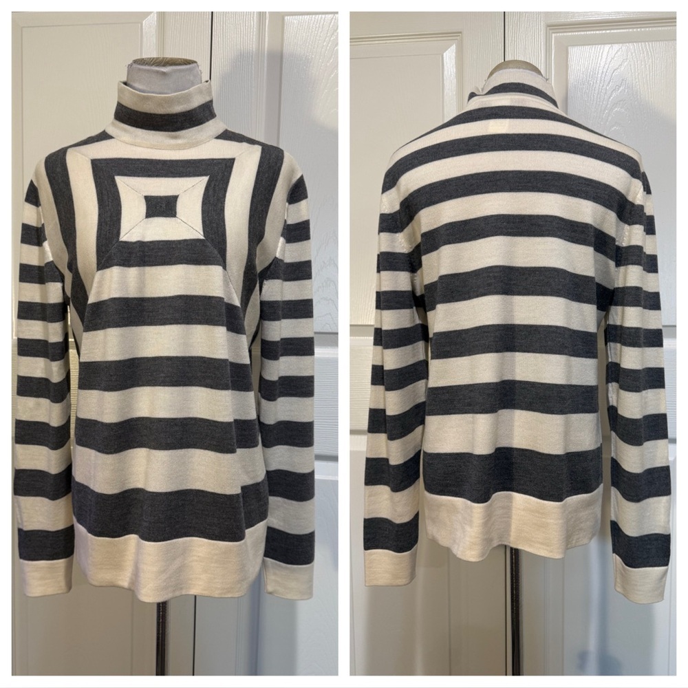 Wool! Les Copains wool geometric turtleneck
